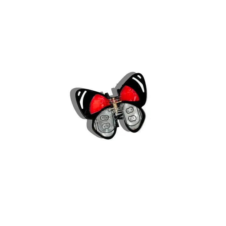 Hand Painted Claw Hairclips, Eco-Friendly, Scandi Design, Fun Hair Acessories, Butterfly Lucky 8