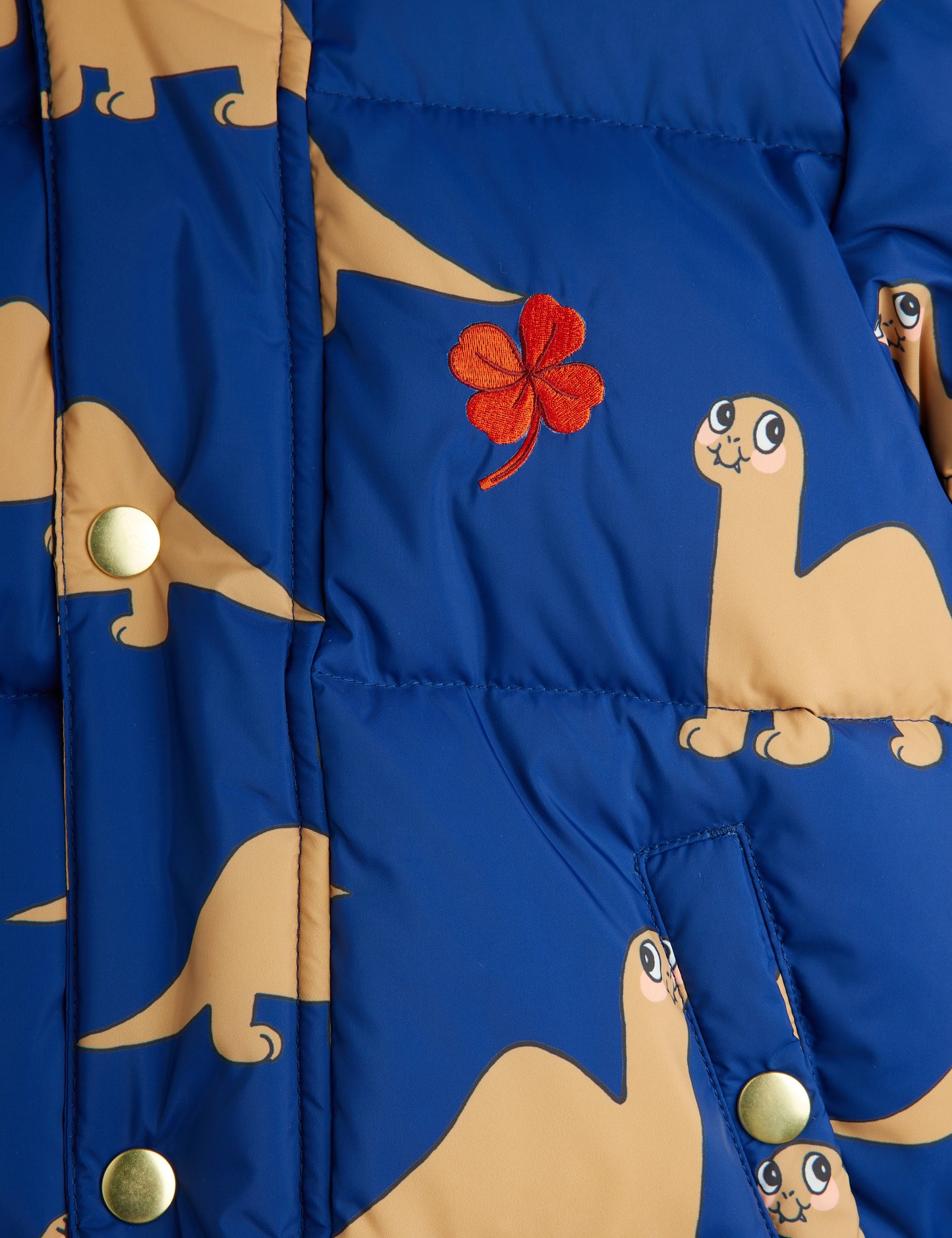 Mini Rodini Dinos Hooded Puffer