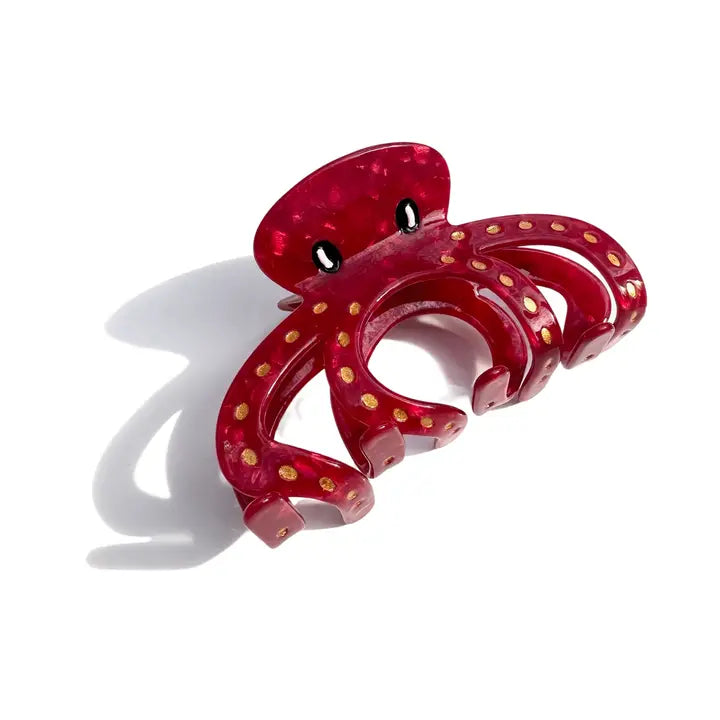 Hand Painted Claw Hairclips, Eco-Friendly, Scandi Design, Fun Hair Acessories, Octopus