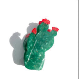 Hand Painted Claw Hairclip Prickly Cactus