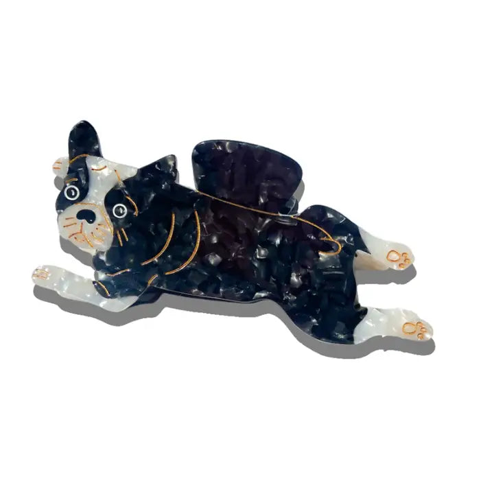 Hand Painted Claw Hairclips, Eco-Friendly, Scandi Design, Fun Hair Acessories, Frenchie