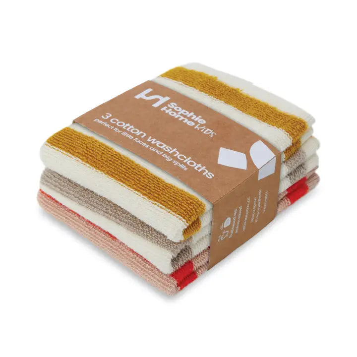 Sophie Home Striped Wash Cloth