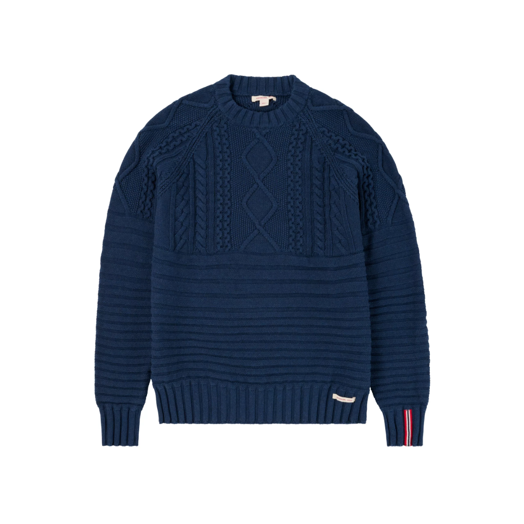 Amundsen Women's Old Salt Sweater, Cozy, Hygge, Knit, Navy