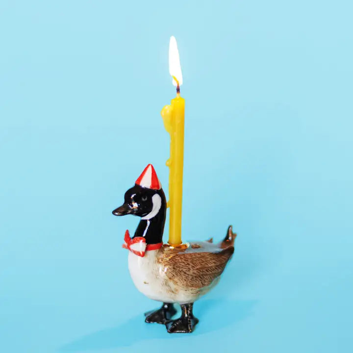 Animal Cake Toppers, Duck , Canadian Goose Birthday, Ceramic, Celebration, Gift Ideas, Cute, Camp Hollow