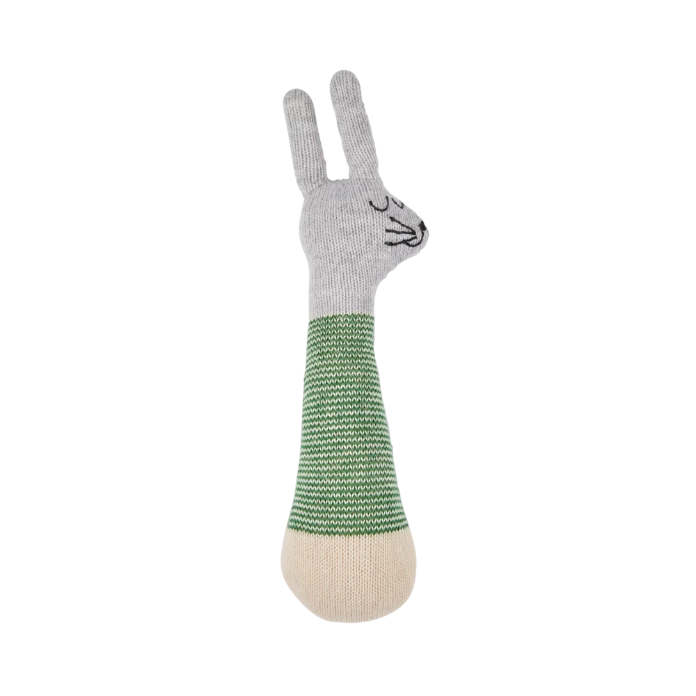 Sophie Home Baby Rattles Animals Rabbit Green