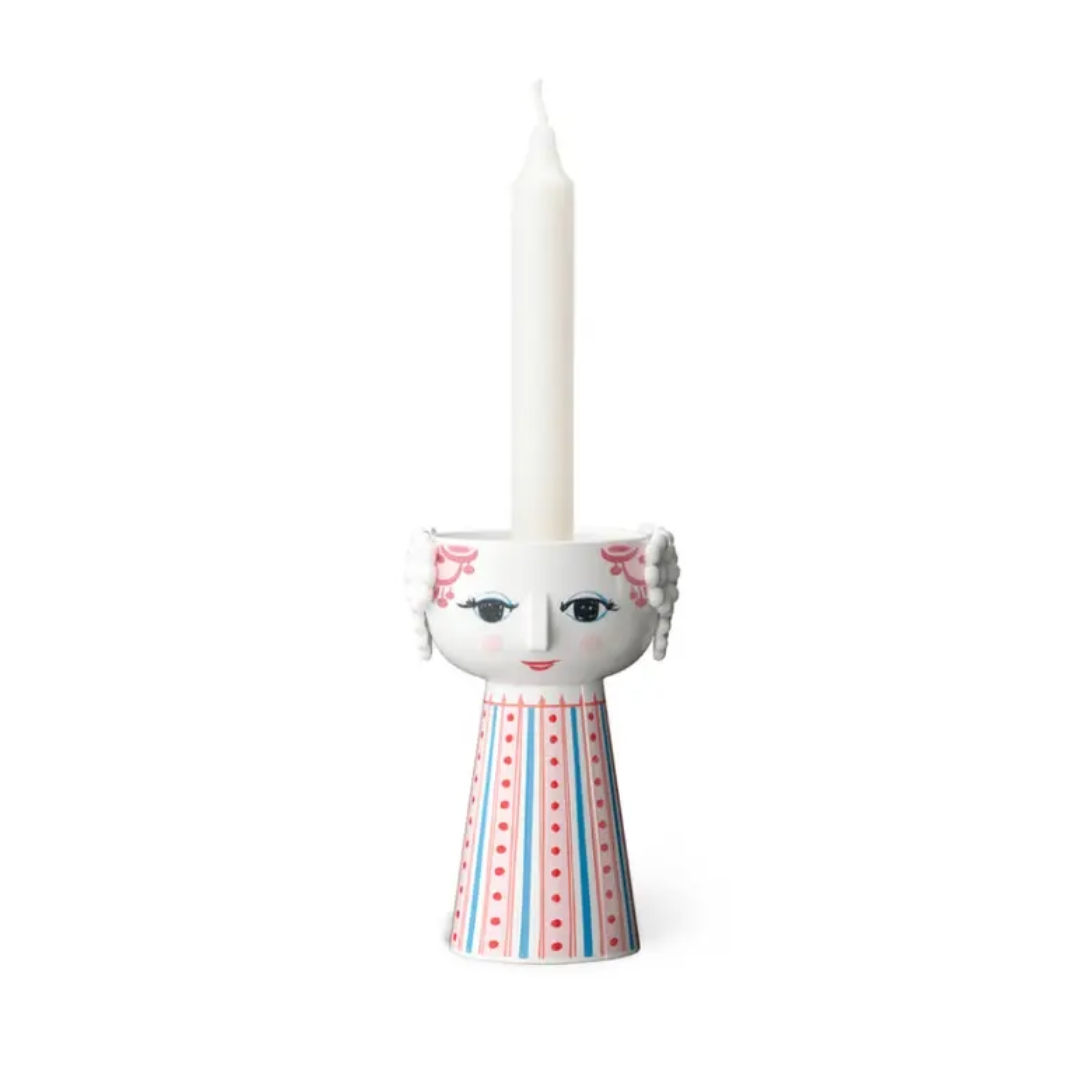 Bjørn Wiinblad Eva Ceramic Candle Holder, Unique, Danish Design, Classics, Face