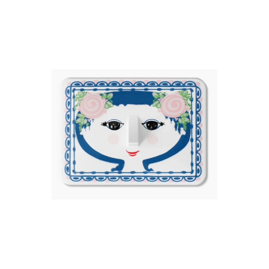 Dora Porcelain Butter Dish, Dish, Display Box, Danish Design Classics, Face, Cheerful