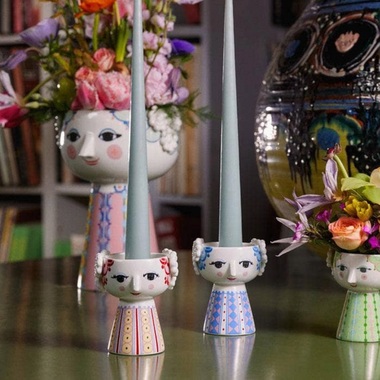 Bjørn Wiinblad Eva Ceramic Candle Holder, Unique, Danish Design, Classics, Face