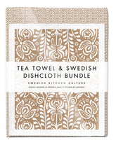 Used in Swedish kitchens since the 1950s, these tried and trusted dishcloths are made of all natural and renewable materials. Highly durable, they are great for washing up, general cleaning and mopping up spills. The bundle also makes for a great gift. The bundle consists of 1 tea towel and 2 matching dishcloths. Designed by Jangneus in Sweden.