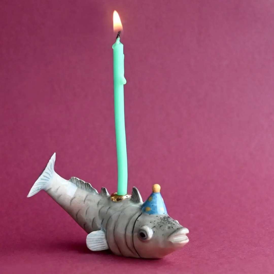Animal Cake Toppers, Fish Birthday, Ceramic, Celebration, Gift Ideas, Cute, Camp Hollow