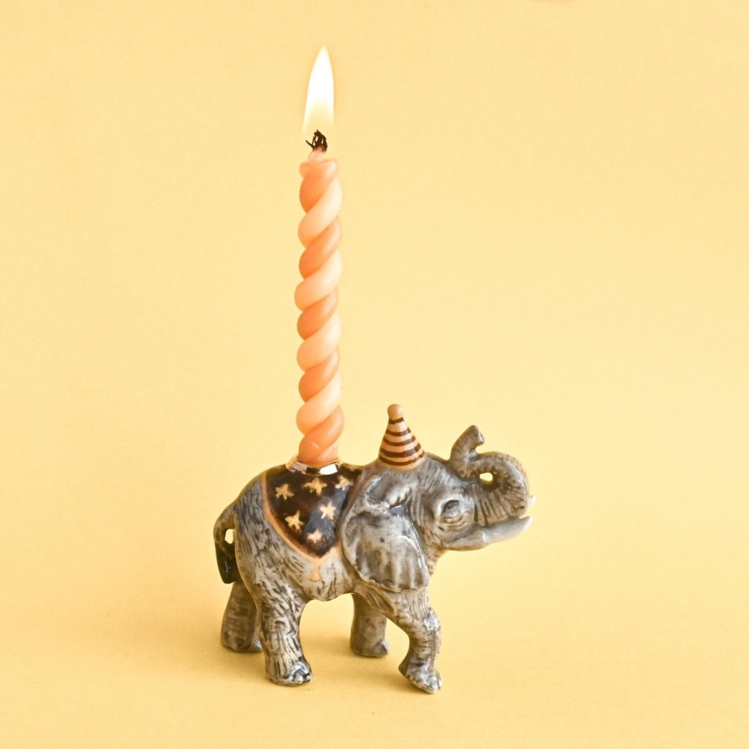 Animal Cake Toppers, Elephant Birthday, Ceramic, Celebration, Gift Ideas, Cute, Camp Hollow