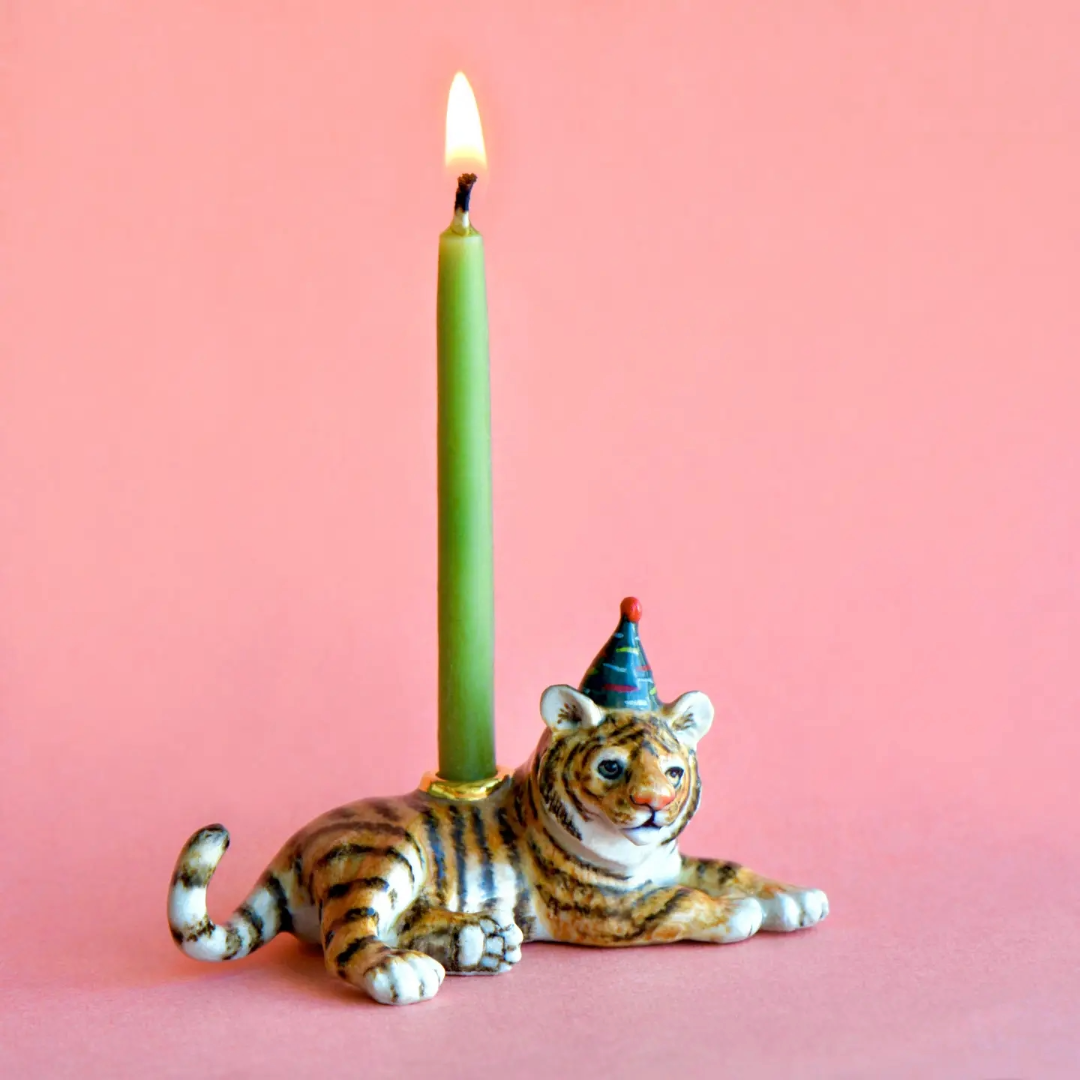 Animal Cake Toppers, TIger Birthday, Ceramic, Celebration, Gift Ideas, Cute, Camp Hollow