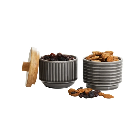 Coffee & More Bowl, Set of 2, Coffee and tea, serving, bows, bamboo, stackable, space saving