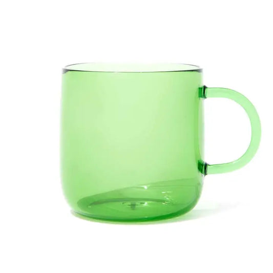 Colorful 12oz Borosilicate Glass Mug