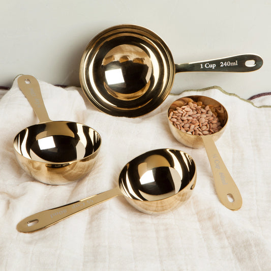 Danica Element Gold Measuring Spoons & Cups Set of 4