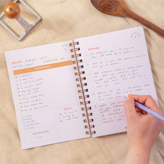 Recipe Book Journal, United Kingdom, Spiral Bound
