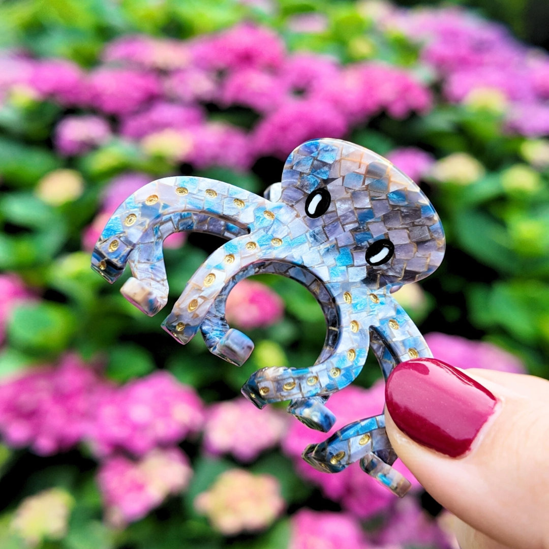 Hand Painted Claw Hairclips