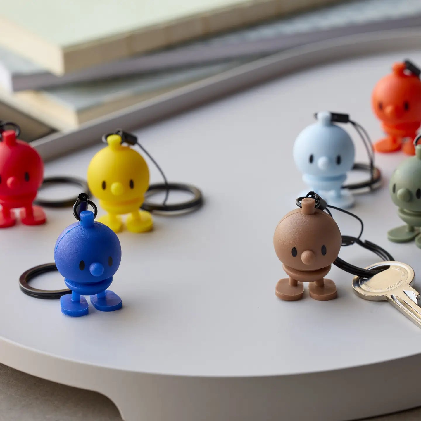 Carry a happy Hoptimist with you wherever you go. The keychain with the small Hoptimist pendant reminds you to always face the world with optimism and positivity. These Bumble figures from Denmark are synonymous with unlocking joy, so gifting this to anyone or to yourself could never be a bad idea.
