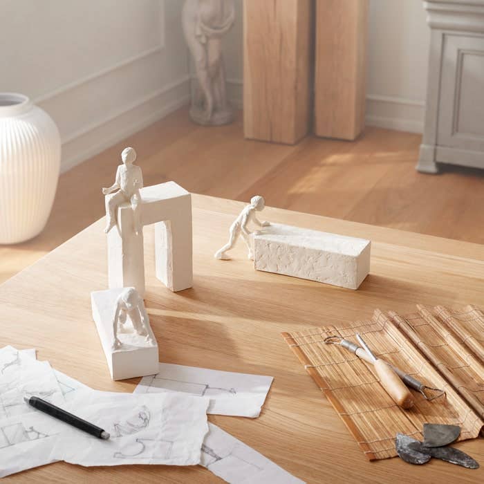 Kähler Stoneware Figurine, Decor, Shelf Styling, Zodiac, The Astro series consisting of 12 unique zodiac figurines, created by Danish sculptor Malene Bjelke.
Each Astro figurine is crafted to embody the essence of one of the 12 zodiac signs, encapsulating its unique values and characteristics.