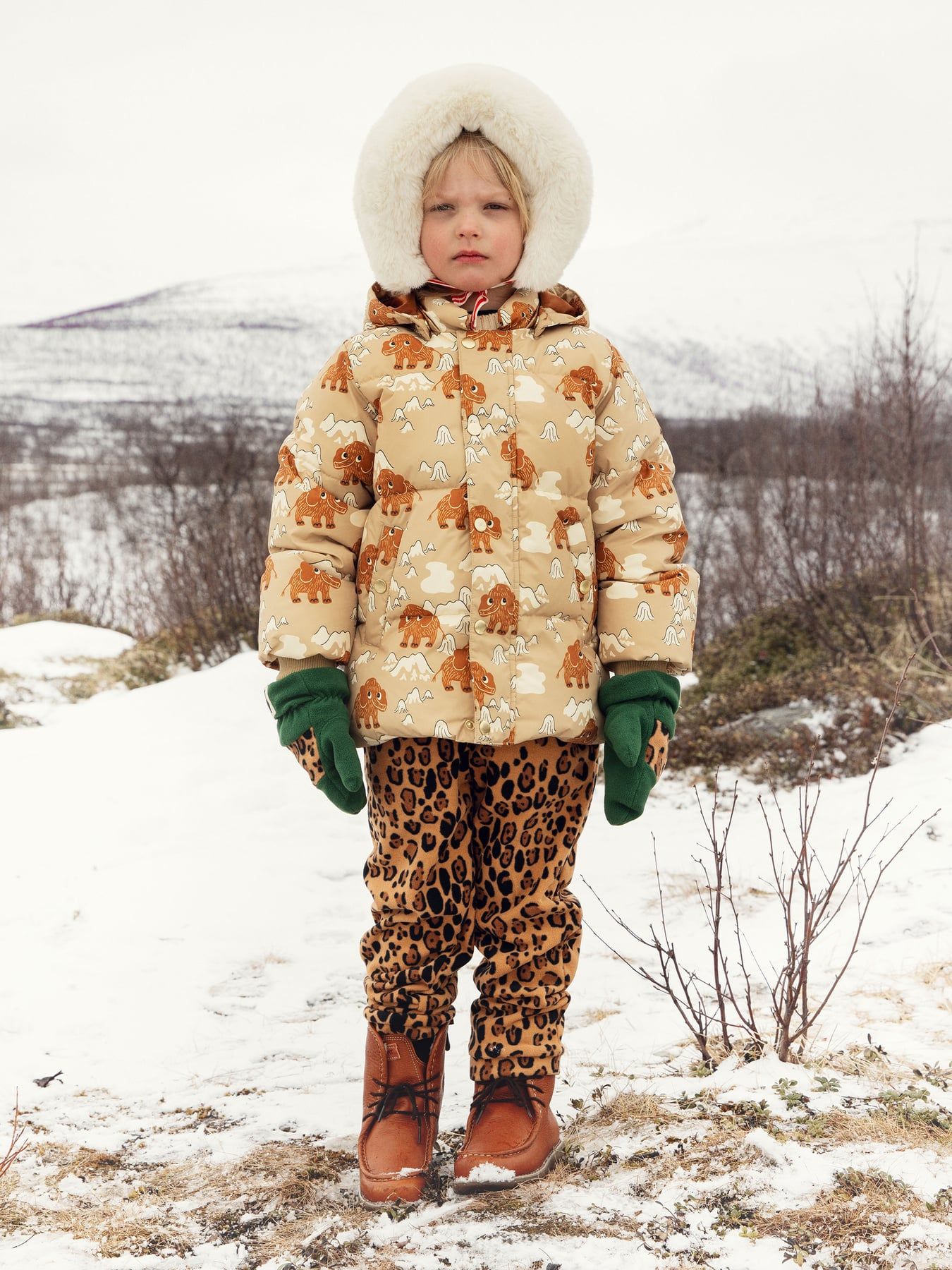 Mini Rodini Leopard Fleece Trousers