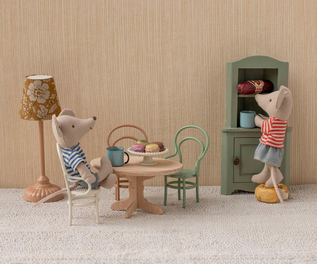 Meet little brother mouse LouiMax and his sister Stella. Both wear cosy striped shirts and love spending time together in the SuitCasa, always ready for endless playful adventures. With their magnetic paws, these siblings can hold on tight to metal toys, as well as each other. They come packaged together in a mini cardboard house, making them a delightful gift and a charming collectible.