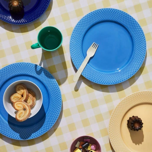 Lyngby Porcelain Rhombe Series Plates