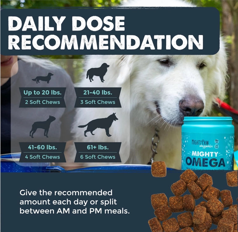 We love our best furry friends so much and using these vet formulated chews will support your dog’s health from the inside out. These premium supplements made with wild-caught salmon oil rich in omega-3 fatty acids, including EPA and DHA. These nutrients are known to help reduce shedding, soothe itchy or flaky skin, and promote a soft, shiny coat. Made in the USA, these chews also contribute to heart, brain, joint, and immune system health.