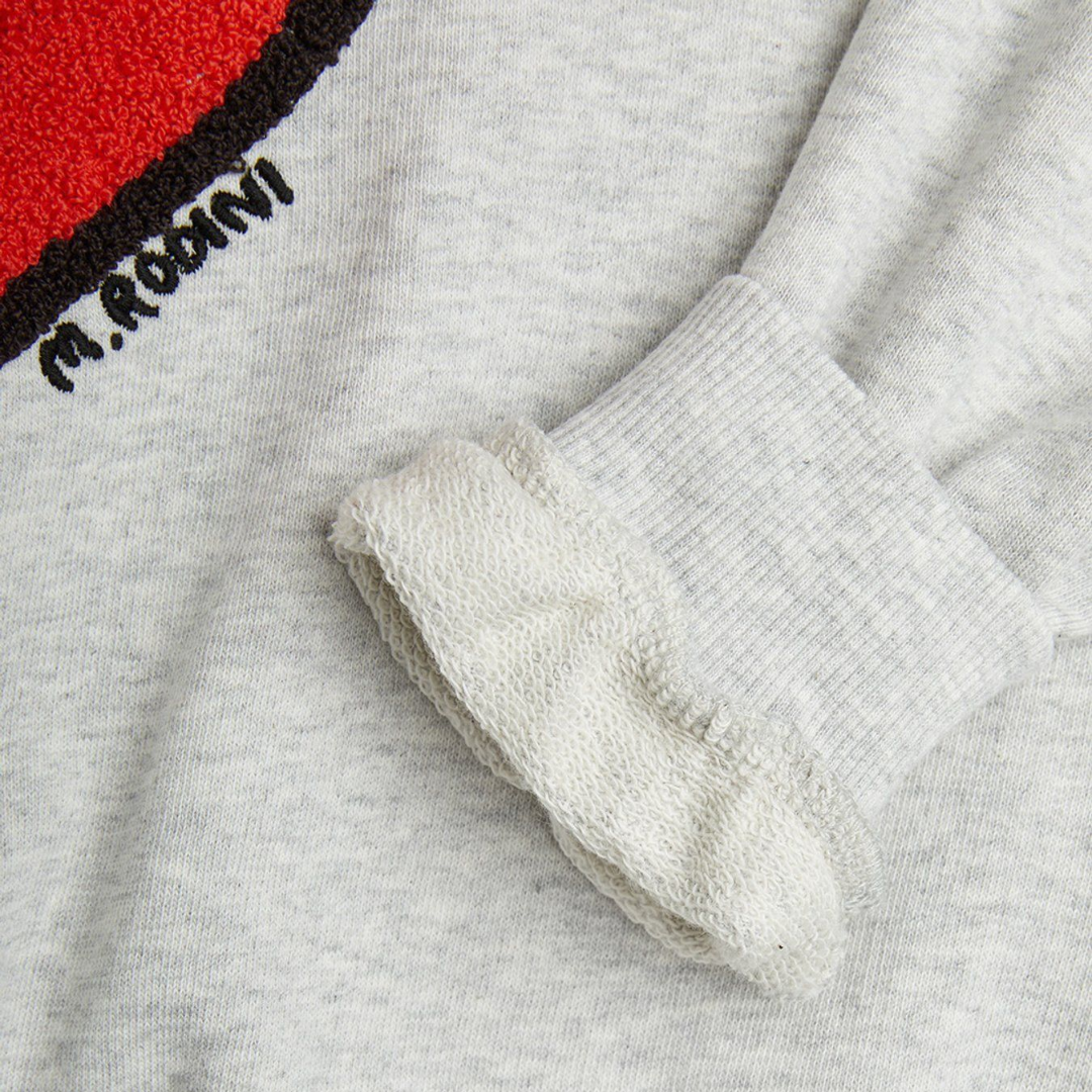 Mini Rodini Arrowed Heart Chenille Sweatshirt