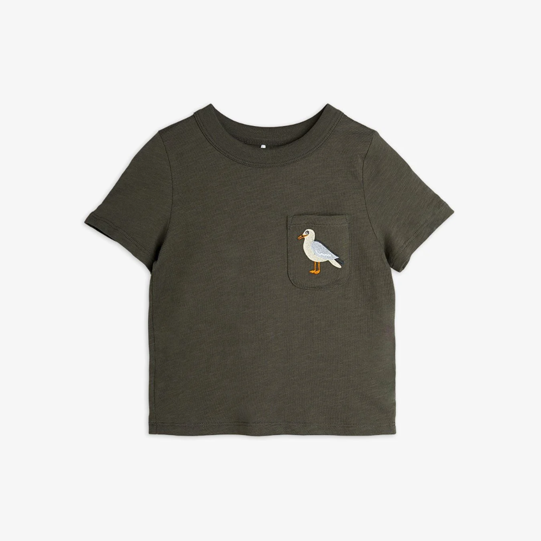 Mini Rodini Seagull Pocket T-Shirt