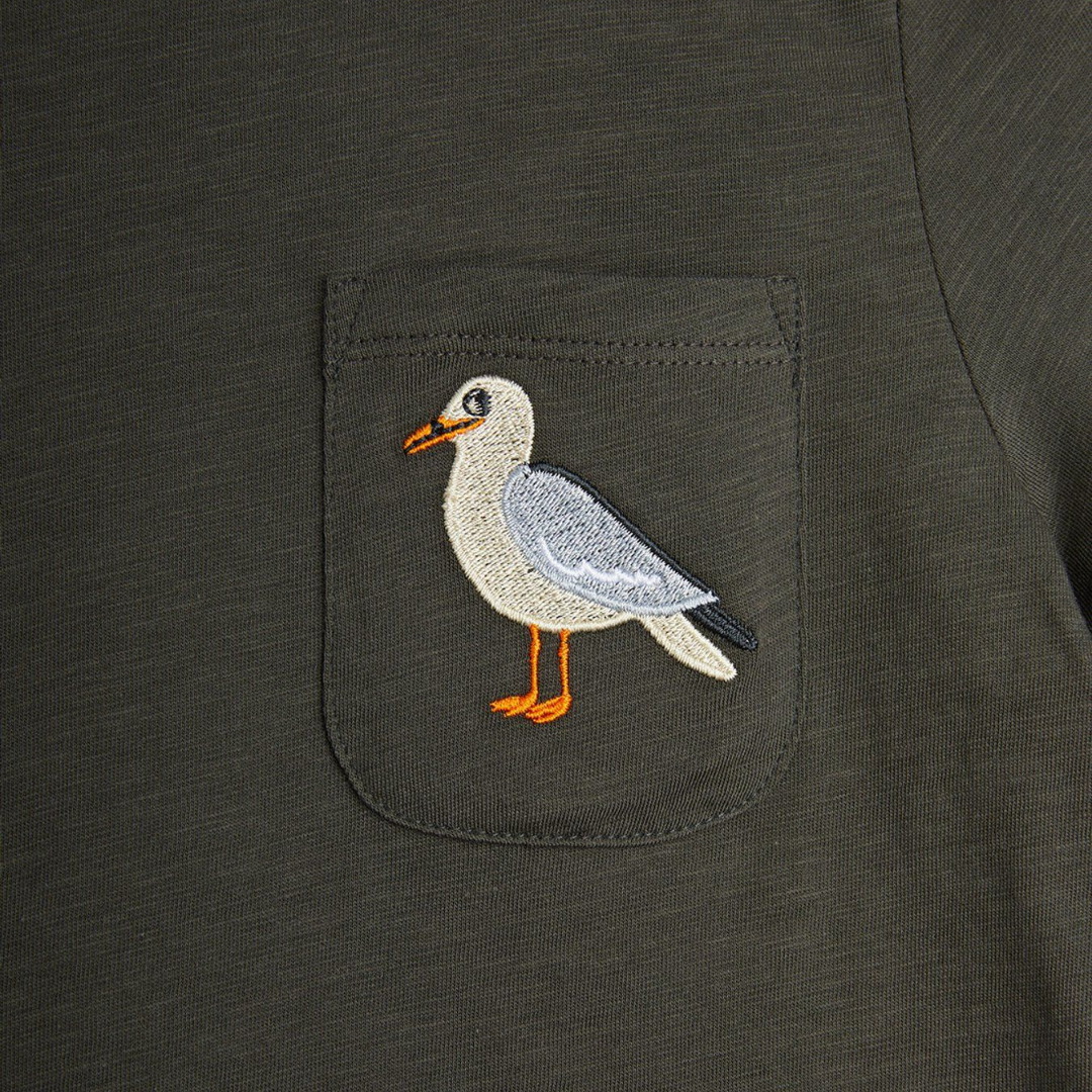 Mini Rodini Seagull Pocket T-Shirt