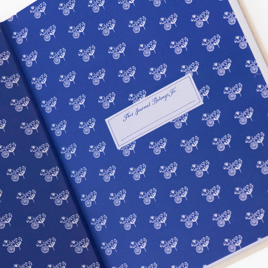 Moomintroll Garden Embroidered Journal