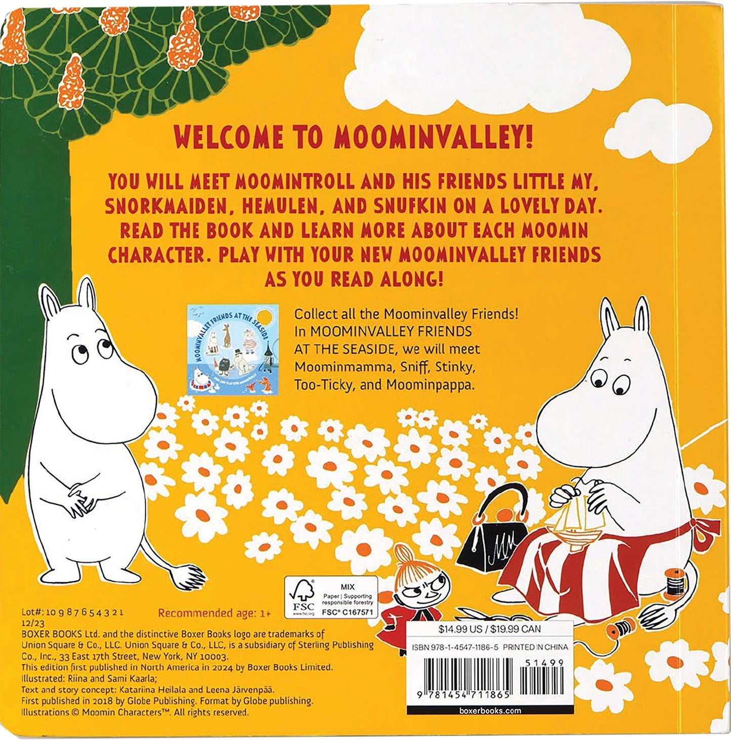 Moominvalley Friends comes with lightweight wooden figures of Moomintroll and his friends Little My, Snorkmaiden, Hemulen, and Snufkin. The child is invited to place the figures into the story as it evolves, making it a truly interactive experience. The beautiful high-quality figurines are perfect for play and decoration.