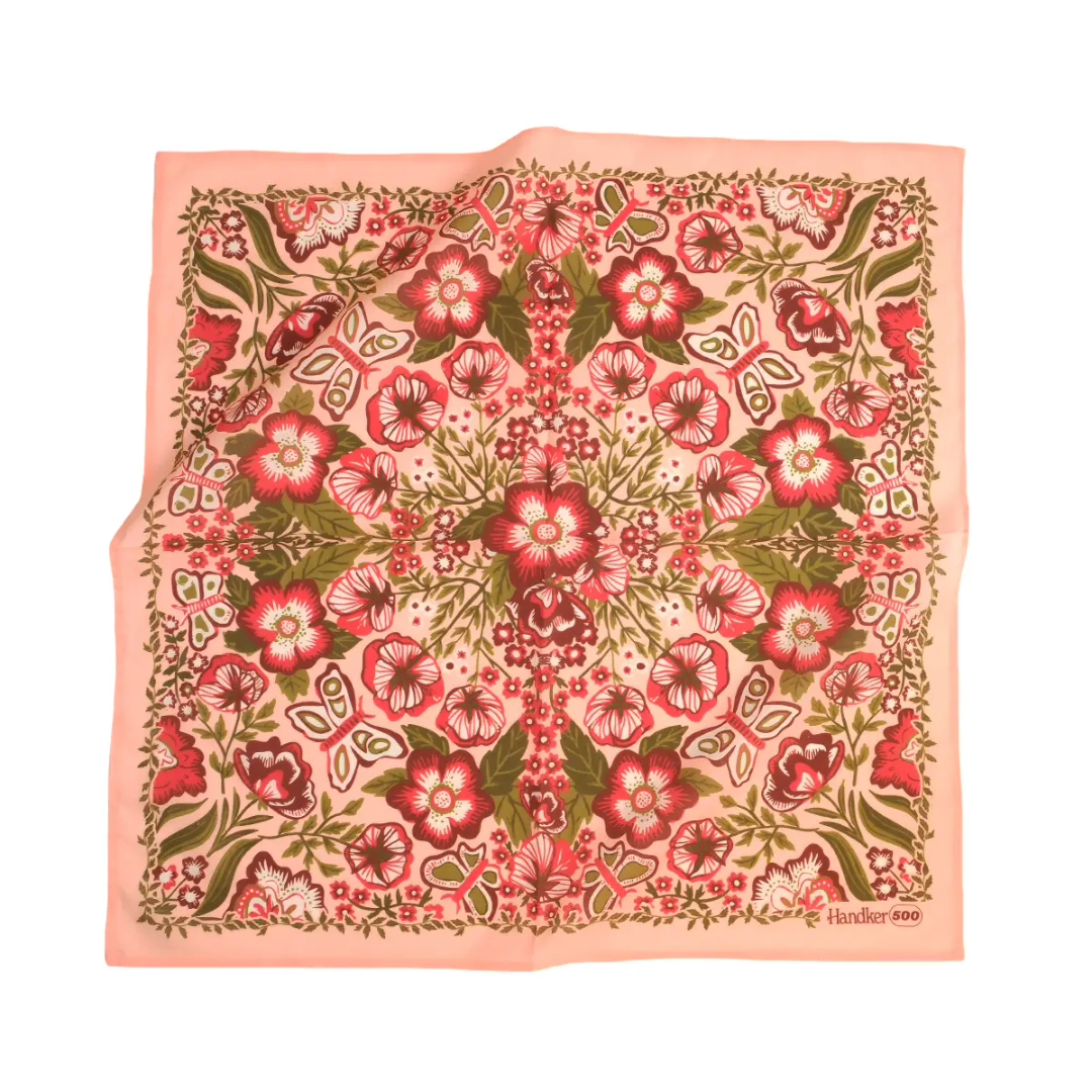 Bandanas that have gorgeous color schemes with fun decorative floral elements that will look great on an person. Bandanas are incredibly versatile for styling and these are 100% cotton. Find these at Huset Shop on Abbot Kinney in Venice Beach California a scandinavian store for everything you want to shop.
