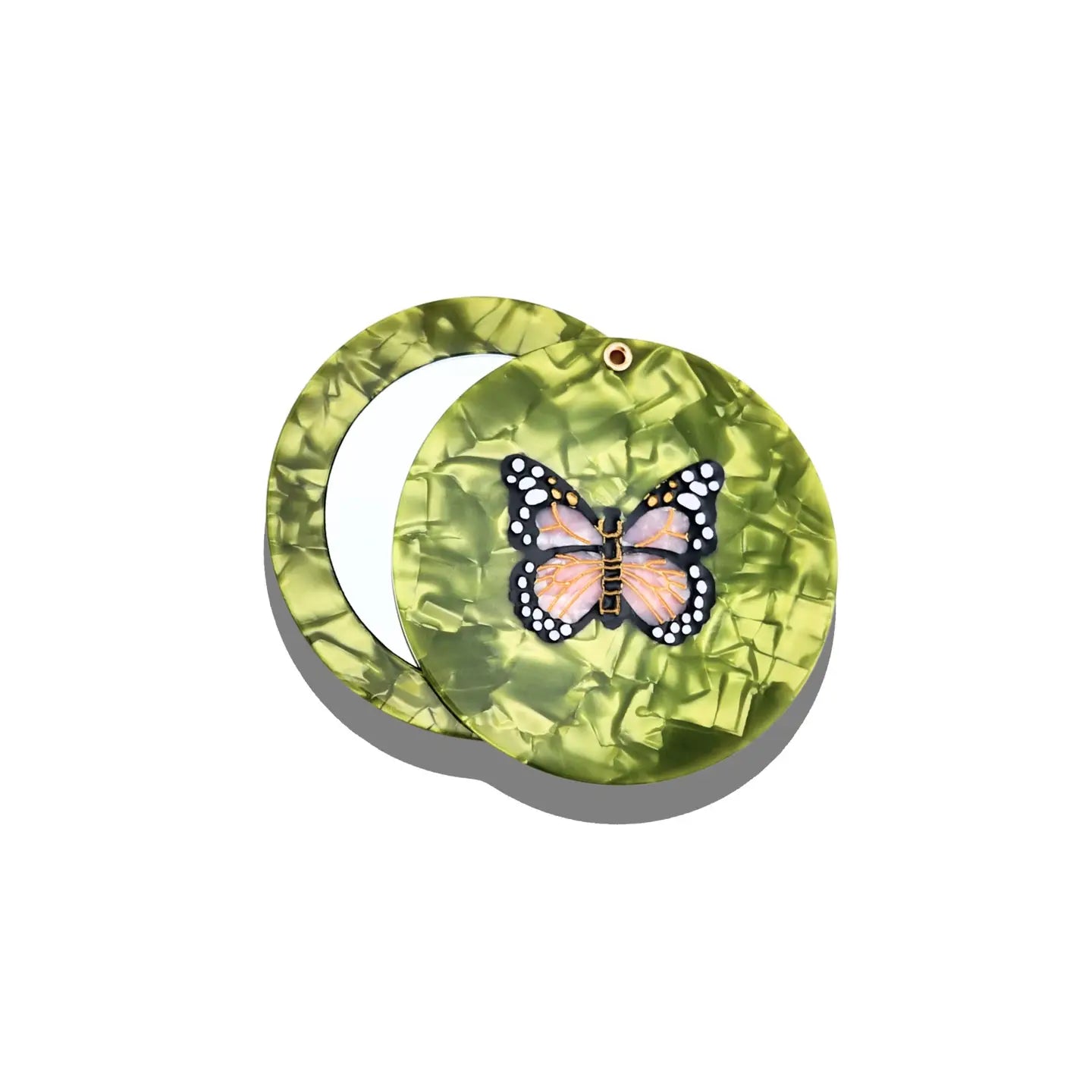 Hand-Painted Compact Mirror