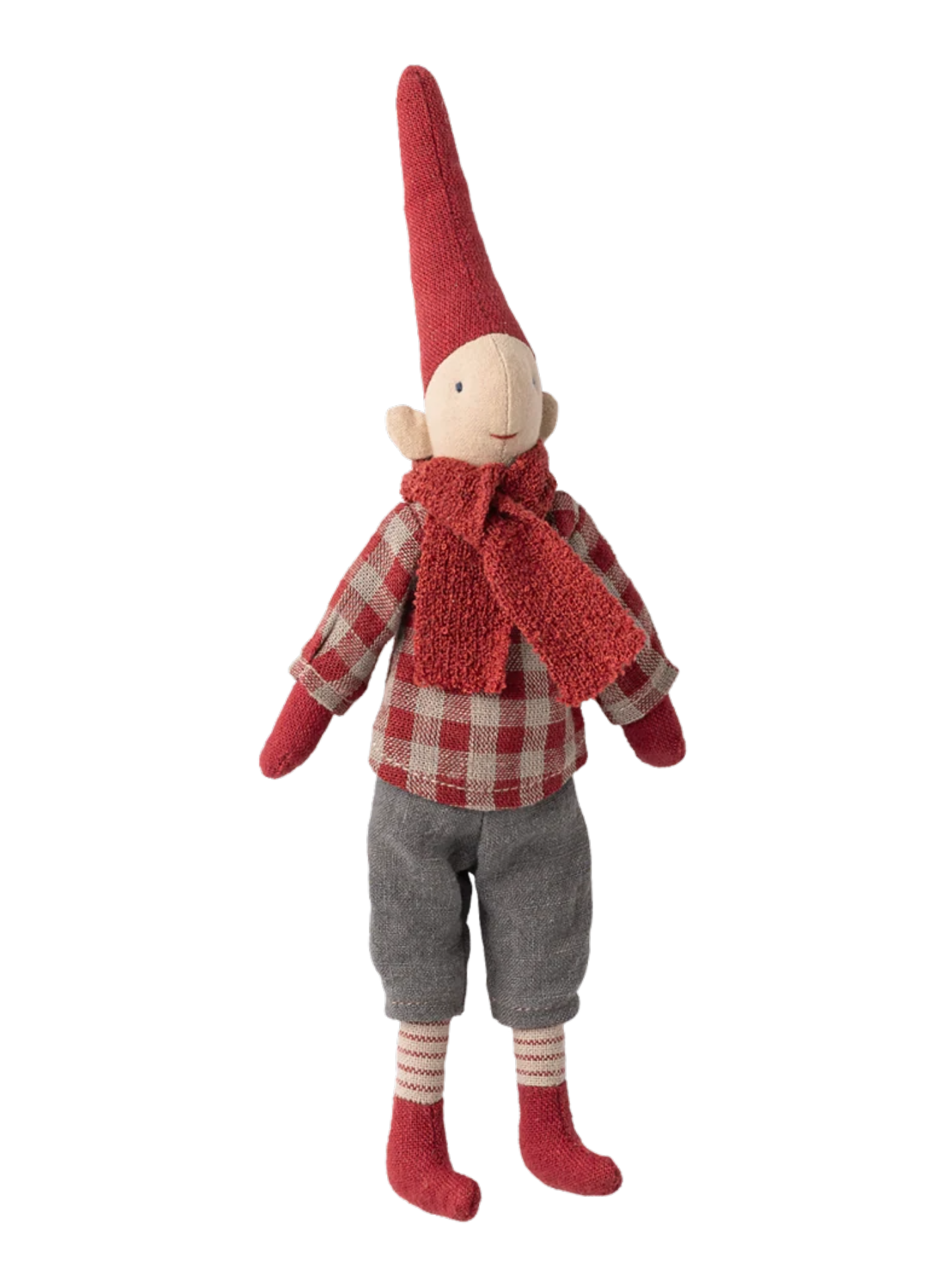 Get into the holiday spirit with Pixies from Maileg! These playful pixies come dressed in cozy Christmas clothes and are ready to spread some festive cheer. With magnets in their hands and feet, they can climb and decorate just about anywhere. Perfect for adding a touch of whimsy to your home this season. Sold individually