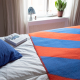 Brita Sweden Minola Throw Blanket Red and Blue