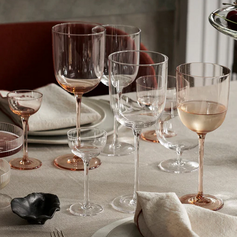 Ferm Living Host Red and White Wine Glasses - Set of 2