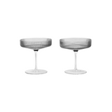 Ferm Living Ripple Champagne Saucers (Set of 2)