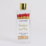 Chez Gagné Glass Bottle Matches