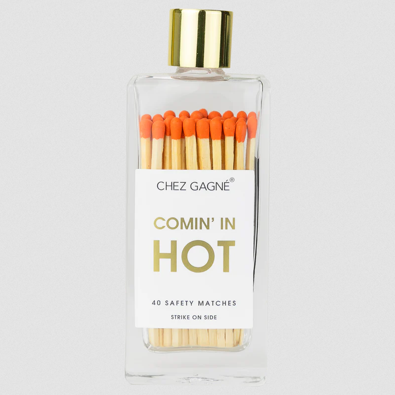 Chez Gagné Glass Bottle Matches