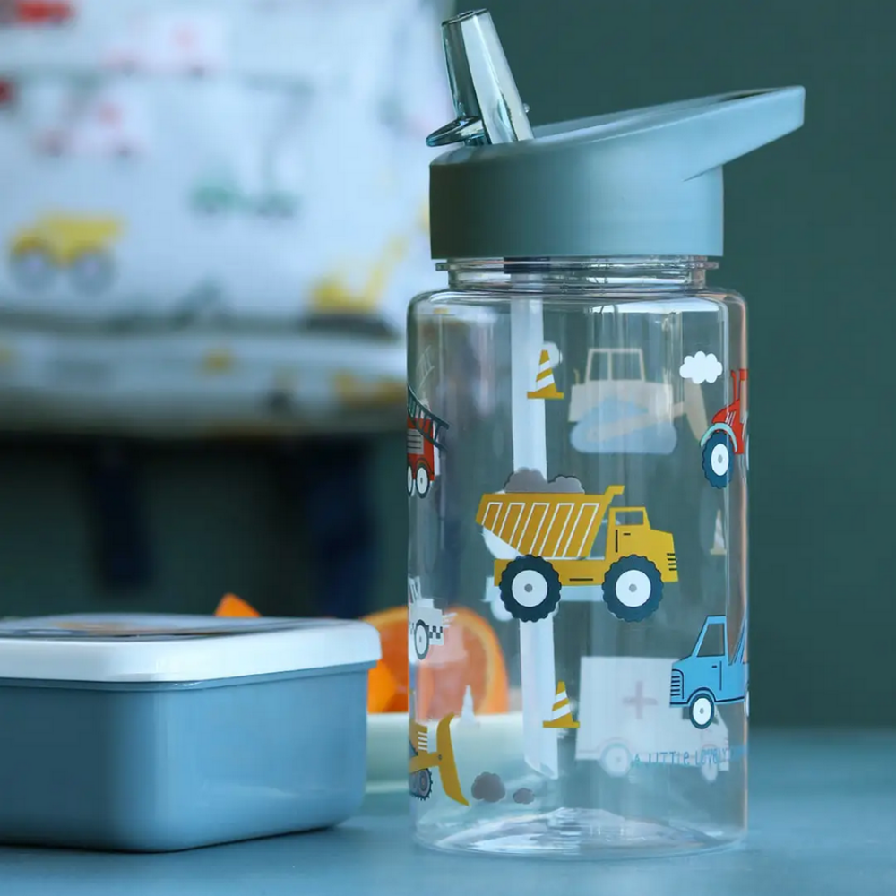 Kids Drink Bottle/Water Bottle: Vehicles, Cars