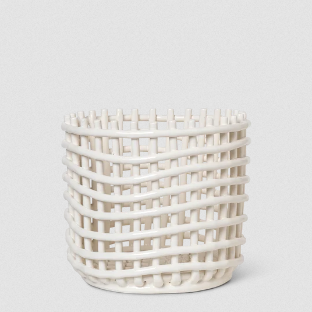 Ferm Living Ceramic Basket LArge