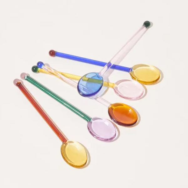 Retro Glass Spoons