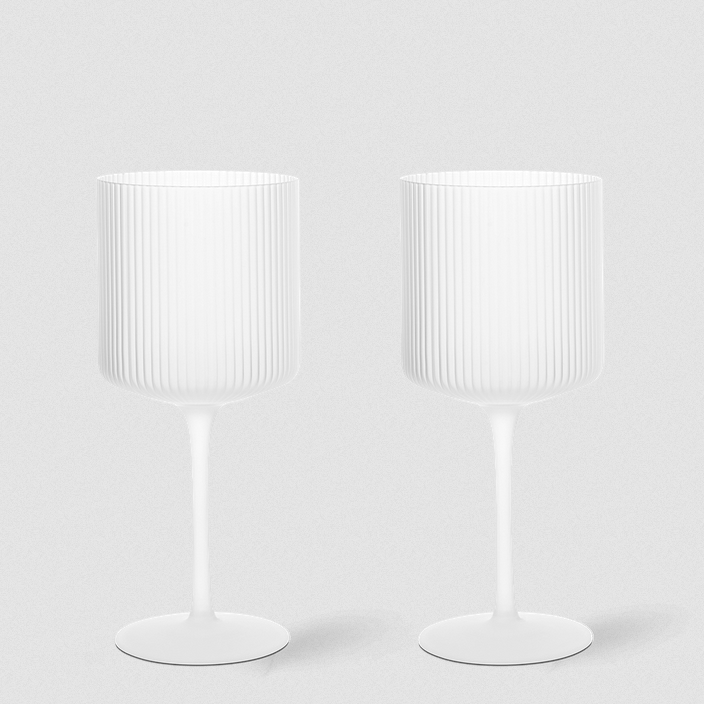 Ferm Living Ripple Red Wine Glasses (Set of 2)