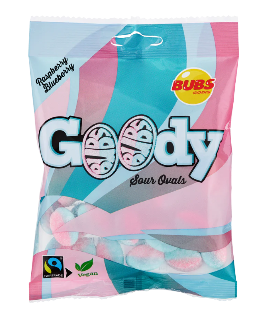 Have a happy summer with the sour oval Bubs. They are vegan and have an astounding texture that makes you forget every other candy you have ever tried.