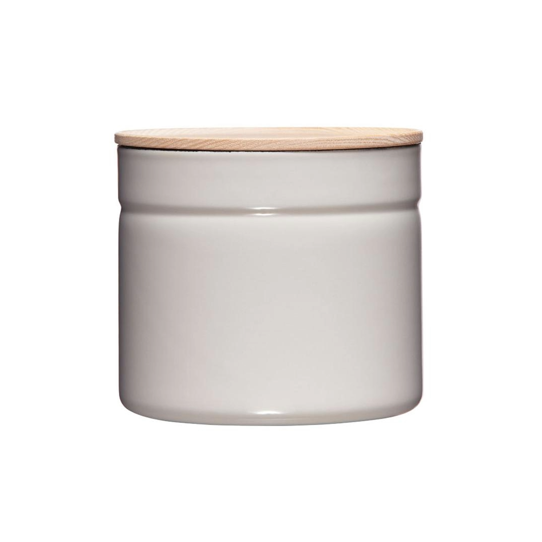 Storage Container, Sustainable, Plastic Free, Wooden, Enamel, ).6L, 1.4L