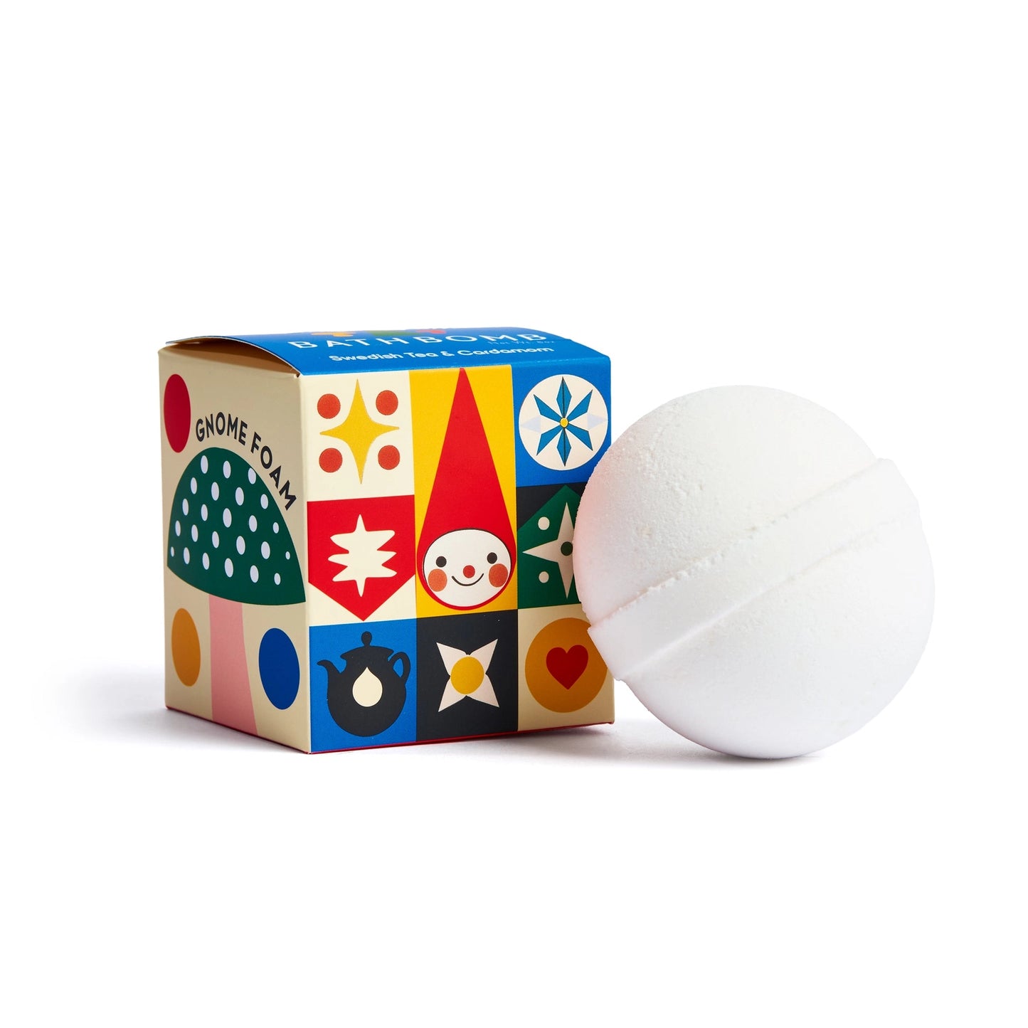 Gnome-themed bath bomb perfect for a cozy holiday gift and self care from Huset a Scandinavian store in Venice Beach