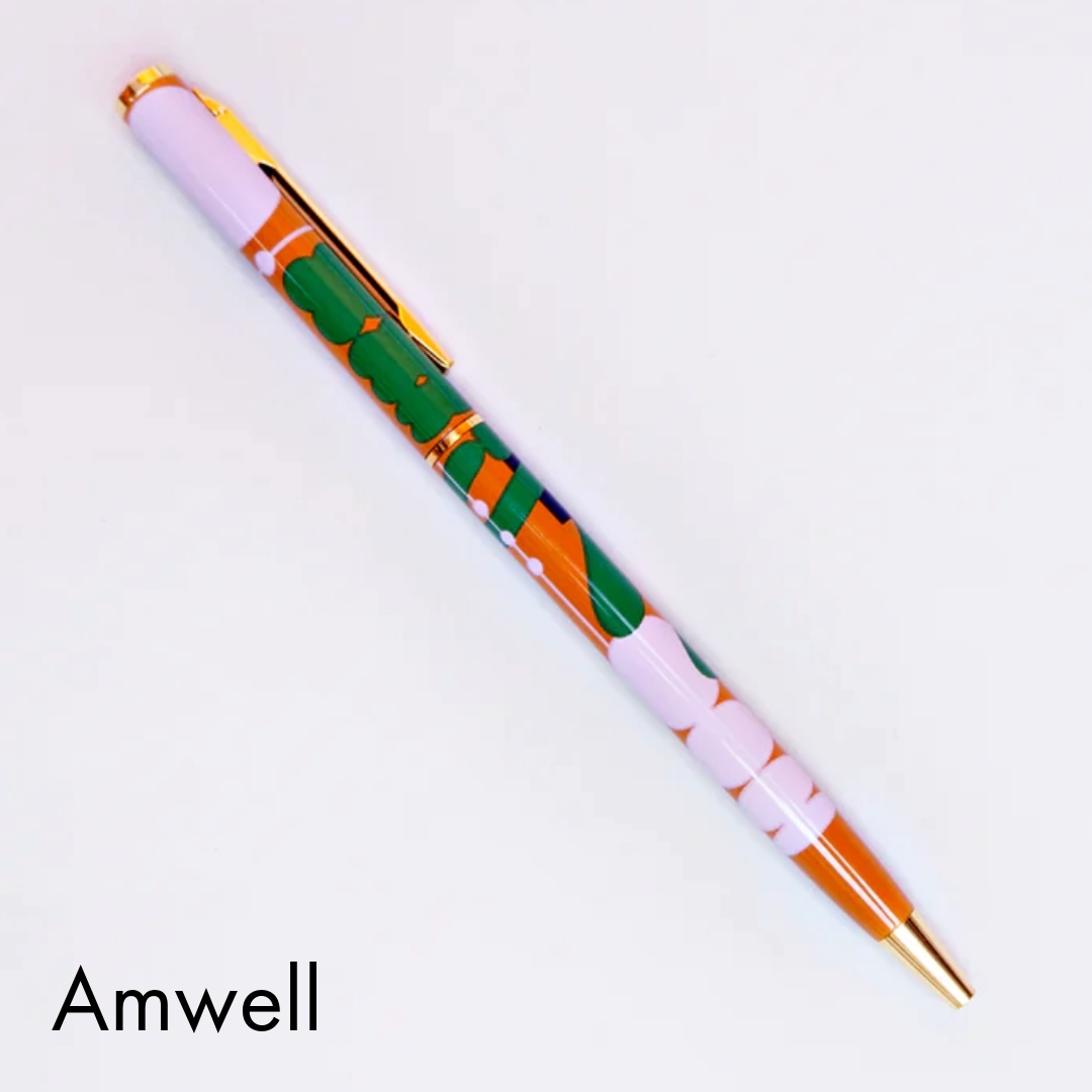 Style-conscious stationery shoppers
Fashion-inspired gifts
Customers looking for eco-friendlier writing tools
Retailers after stationery with “statement piece” energy
Specs:
Slimline metal body with olive + blue check print on cream
Gold plated (no tarnish, all luxe)
Black, fineline ballpoint ink
Refillable (refills sold separately)
wholesale pens, refillable pens wholesale, designer stationery wholesale, check print pen, stylish desk accessories, eco-friendly pen wholesale, slimline pens, fashion