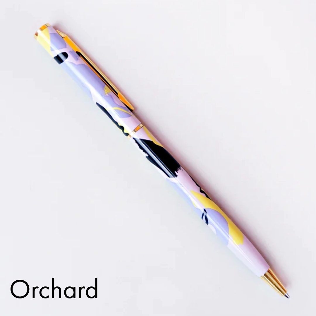 Style-conscious stationery shoppers
Fashion-inspired gifts
Customers looking for eco-friendlier writing tools
Retailers after stationery with “statement piece” energy
Specs:
Slimline metal body with olive + blue check print on cream
Gold plated (no tarnish, all luxe)
Black, fineline ballpoint ink
Refillable (refills sold separately)
wholesale pens, refillable pens wholesale, designer stationery wholesale, check print pen, stylish desk accessories, eco-friendly pen wholesale, slimline pens, fashion