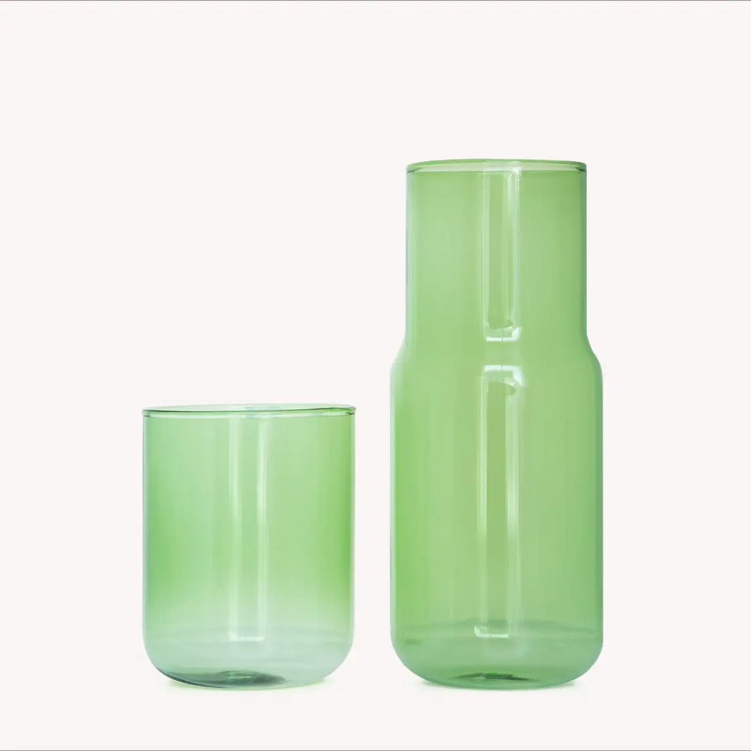 Tinted Glass Carafe, Colored, Scandi Style, Design, Decor, Gift Ideas, Summer